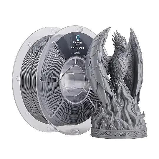 PLA Pro Basic Gümüş Gri - 1.75 mm - 1 KG Filament