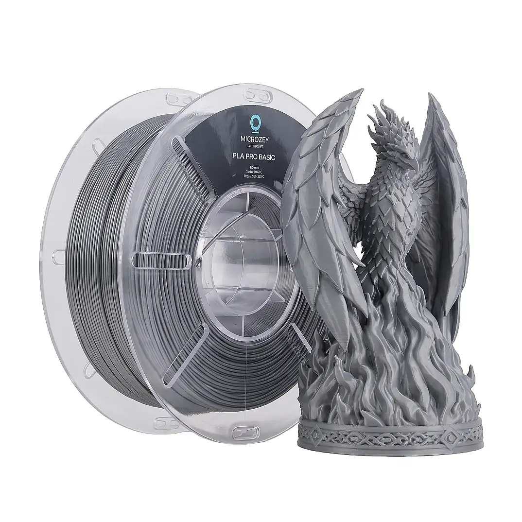 PLA Pro Basic Gümüş Gri - 1.75 mm - 1 KG Filament - 1