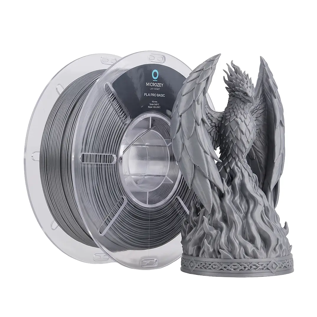 PLA Pro Basic Silk Gümüş Gri - 1.75 mm - 1 KG Filament - 1