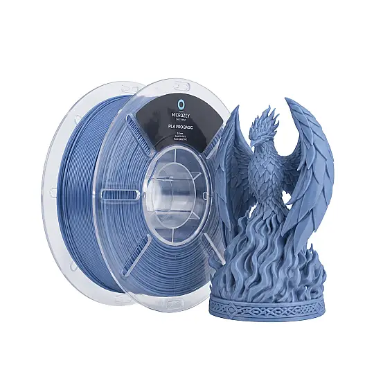 PLA Pro Basic Silk Gümüş Mavi - 1.75 mm - 1 KG Filament
