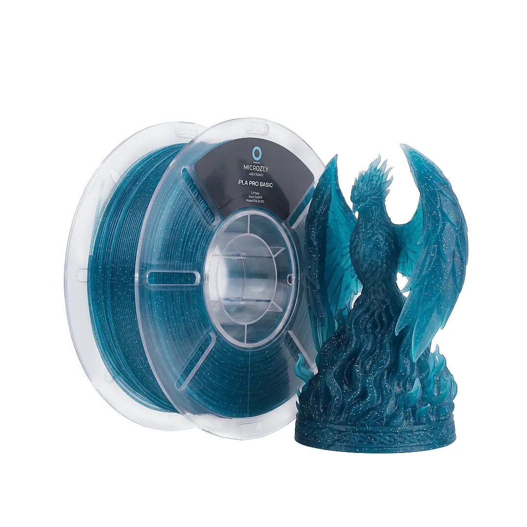 PLA Pro Basic Simli Buz Mavi - 1.75 mm - 1 KG Filament - 1
