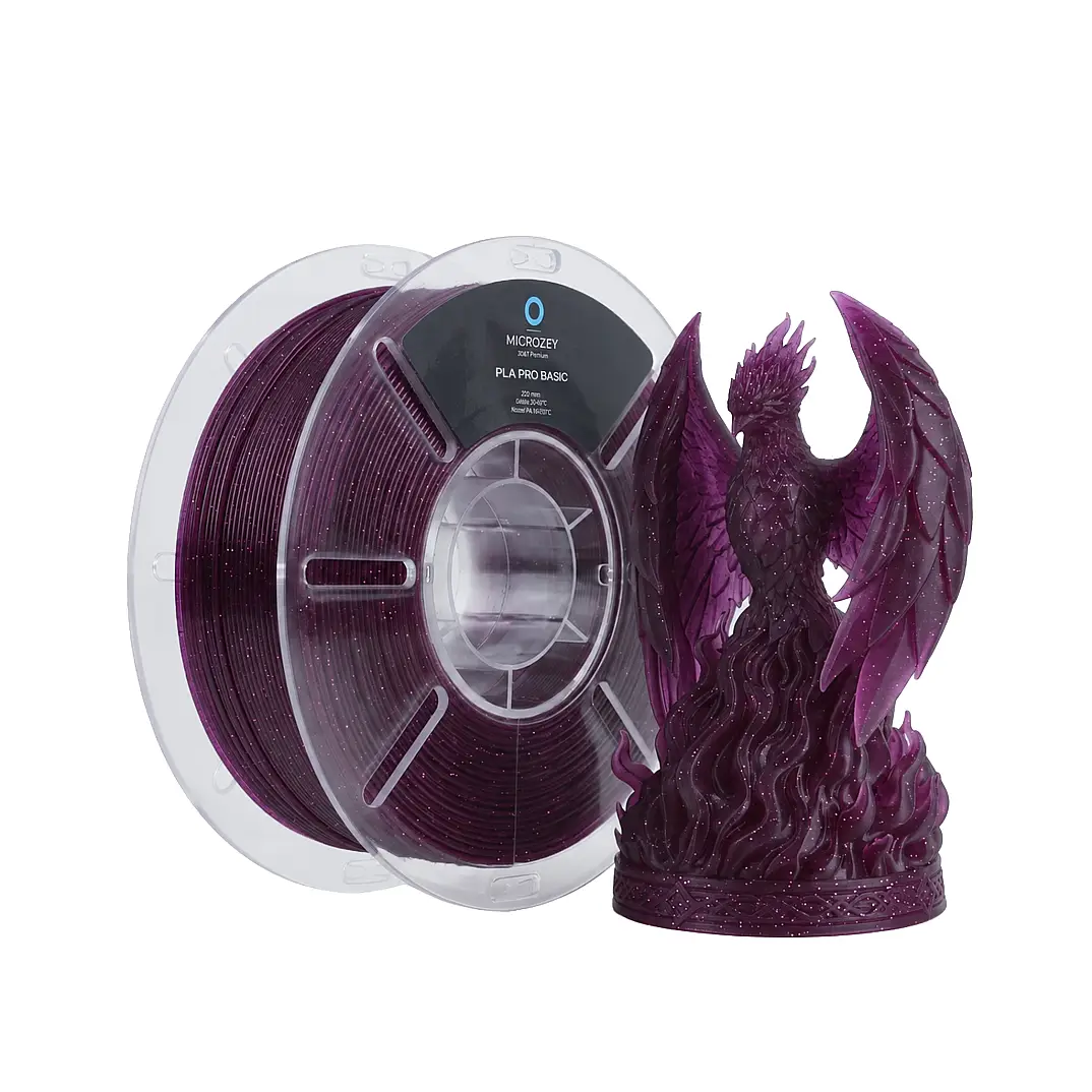 PLA Pro Basic Simli Mor - 1.75 mm - 1 KG Filament - 1