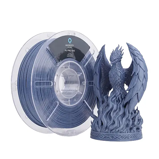 PLA Pro Max Gümüş Mavi - 1.75 mm - 1 KG Filament