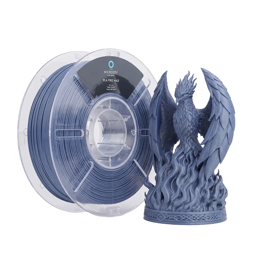 PLA Pro Max Gümüş Mavi - 1.75 mm - 1 KG Filament - 1