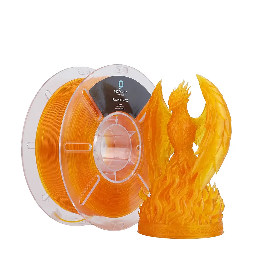 PLA Pro Max Şeffaf Sarı - 1.75 mm - 1 KG Filament - 1