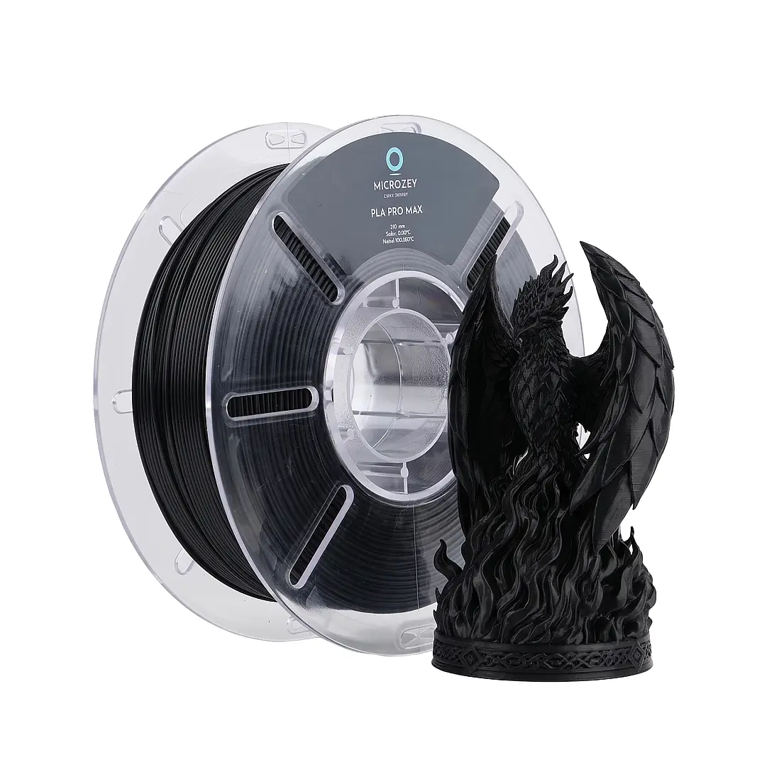 PLA Pro Max Siyah - 1.75 mm - 1 KG Filament - 1